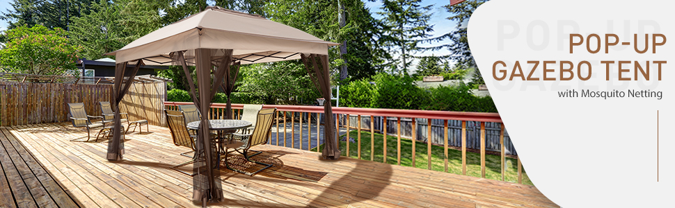 11 x 11 pop up gazebo