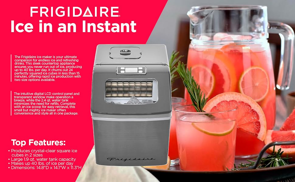 Frigidaire ice maker countertop appliance ice maker