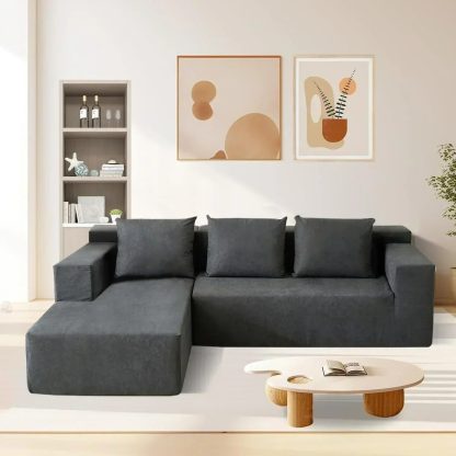 60 inch pull out sofa bed memory foam sofa with 2 pillows futon bed guest bed and pull out sofa