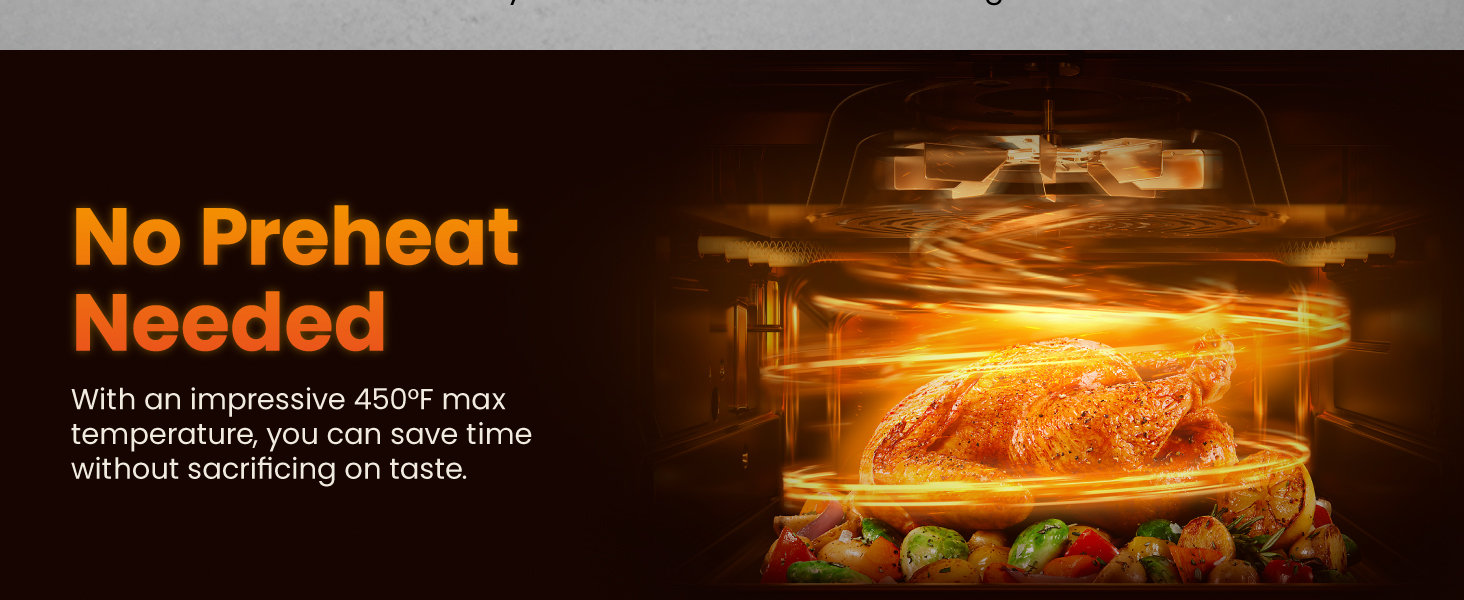 No Preheat needed
