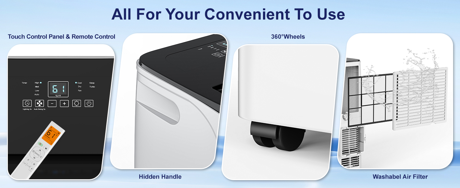 Portable air conditioners 16000btu