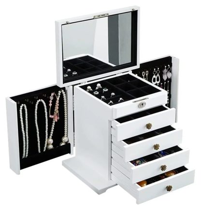 Storage Box Jewelry Box Jewelry Organizer 5 Tier Large Capacity Jewelry Box Organizer