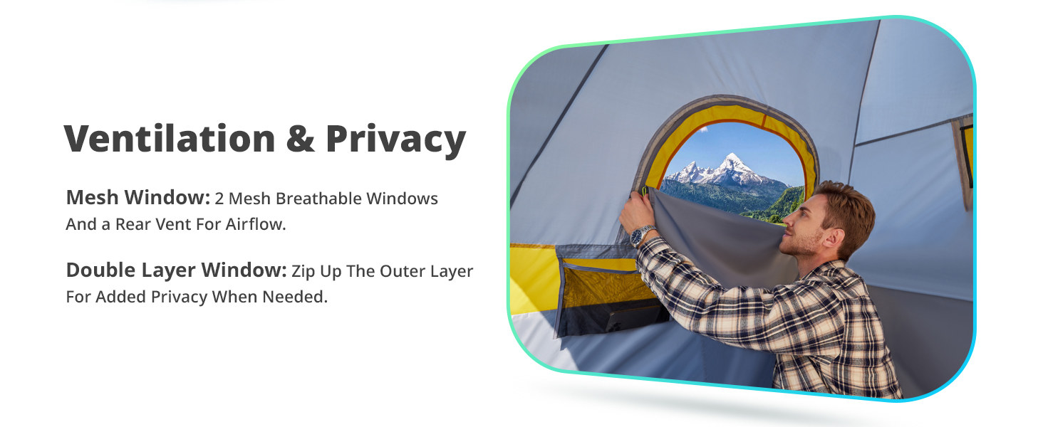 Golabs TE1 Truck Tent - Ventilation & Privacy