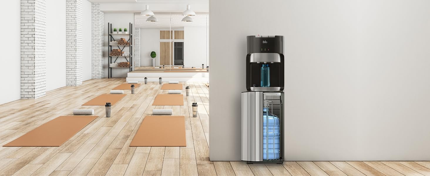 Cooler in gym setting.