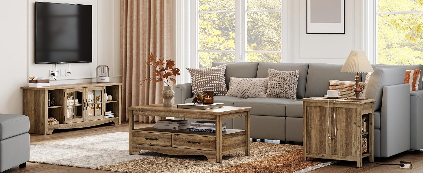 end table with drawers