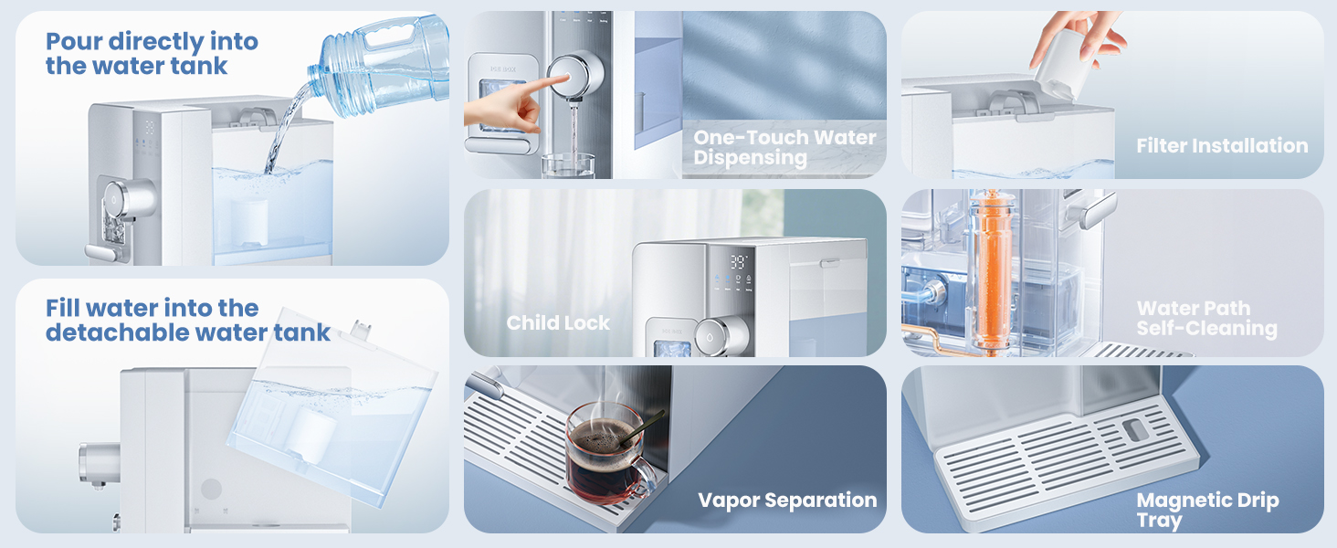 ice maker water filter water dispenser countertop ice machine