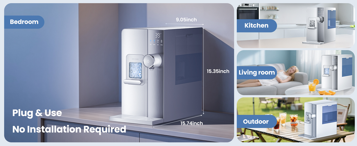 ice maker water filter water dispenser countertop ice machine