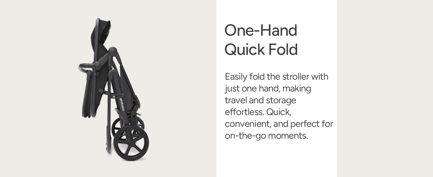 folded stroller
