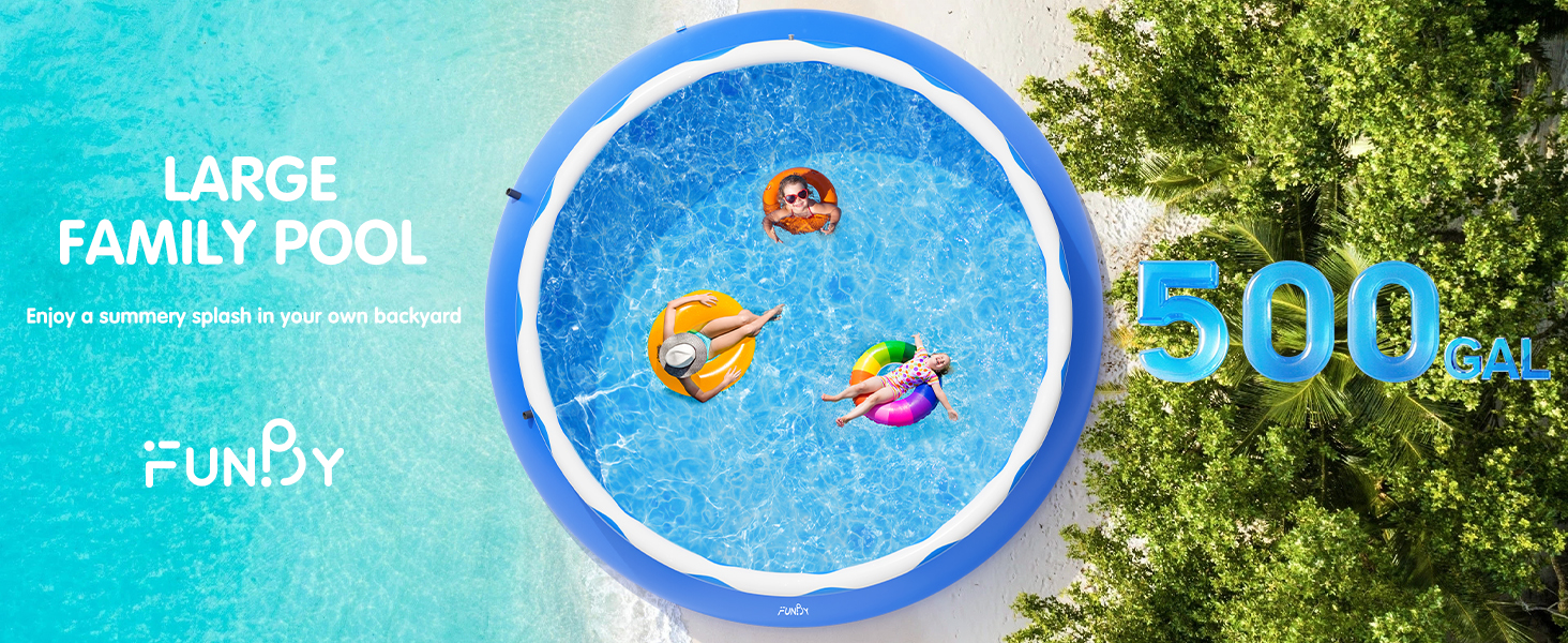 Double Rings Inflatable Above Ground Pool
