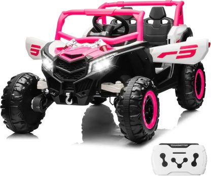 JOYRACER Kids Remote Control Car with 4 x 150W Motors Shock Absorbers Bluetooth MP3 Player