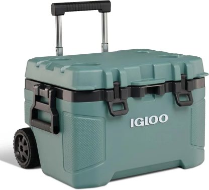 Igloo 52Qt Wheeled Cooler Insulated Hard Shell Ice Chest