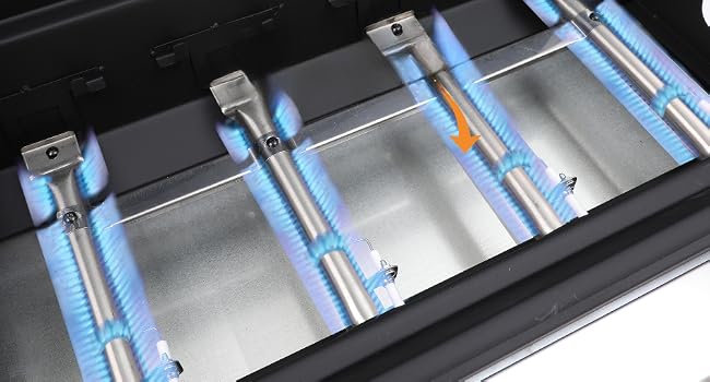 4 Burner Gas Grill with Folding Tables