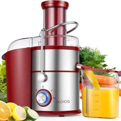 1300W KOIOS Centrifugal Juicer with Extra Large 3" Feed Chute and Titanium Filter