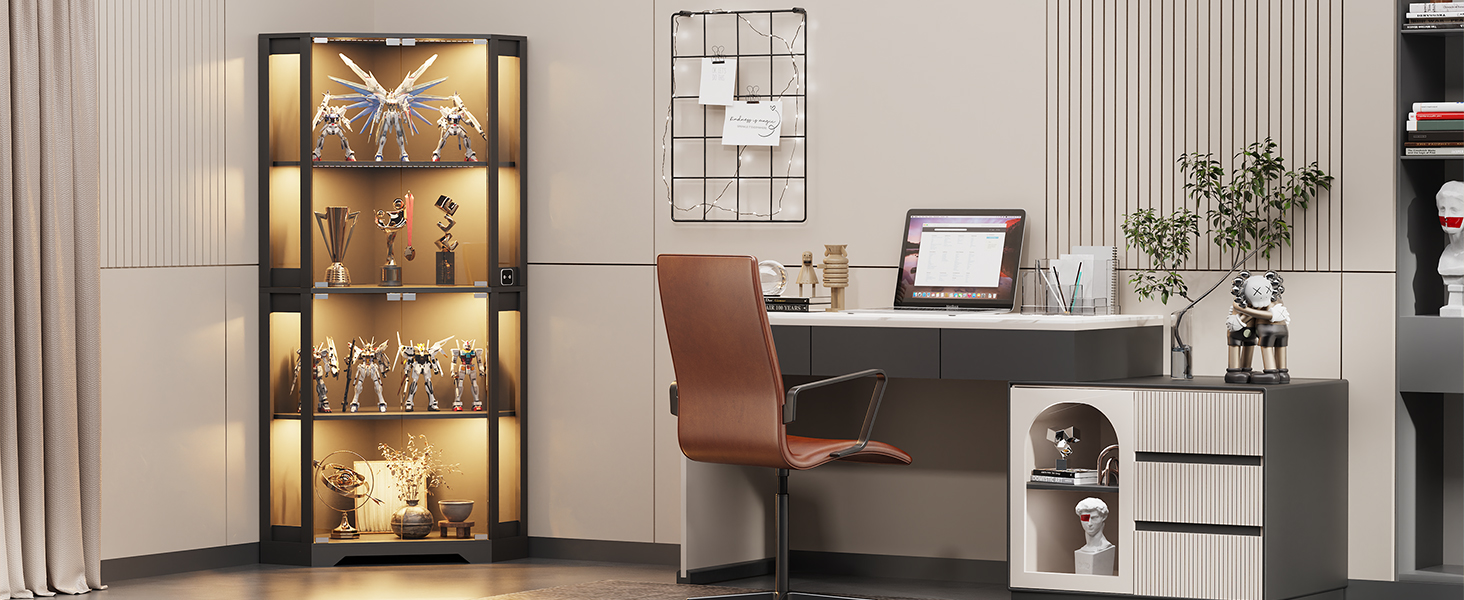 corner bookcase