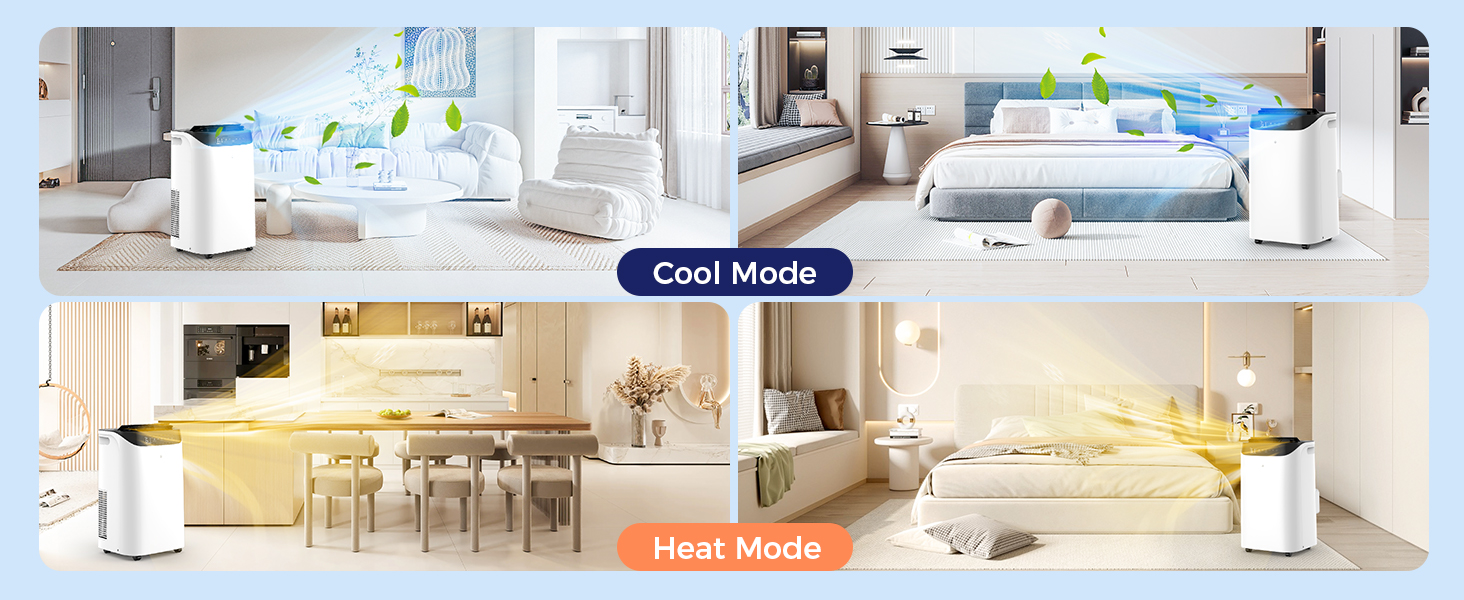 Portable ac unit 14000btu with heat