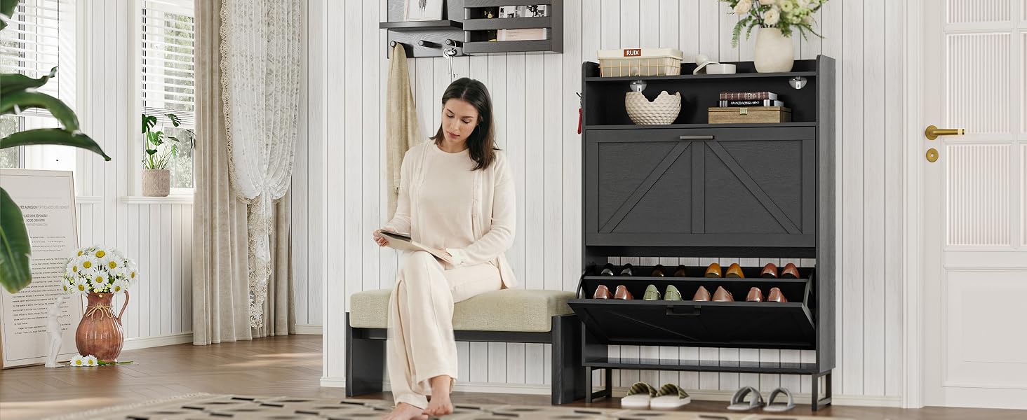 shoe cabinet storage for entryway