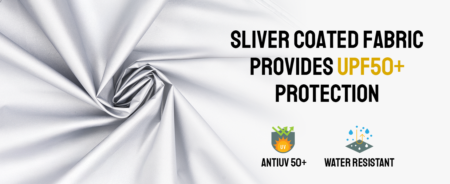 Silver-Coated Canopy Top ?Reflect Heat, Stay Cooler