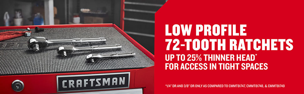 LOW PROFILE 72 TOOTH RATCHETS