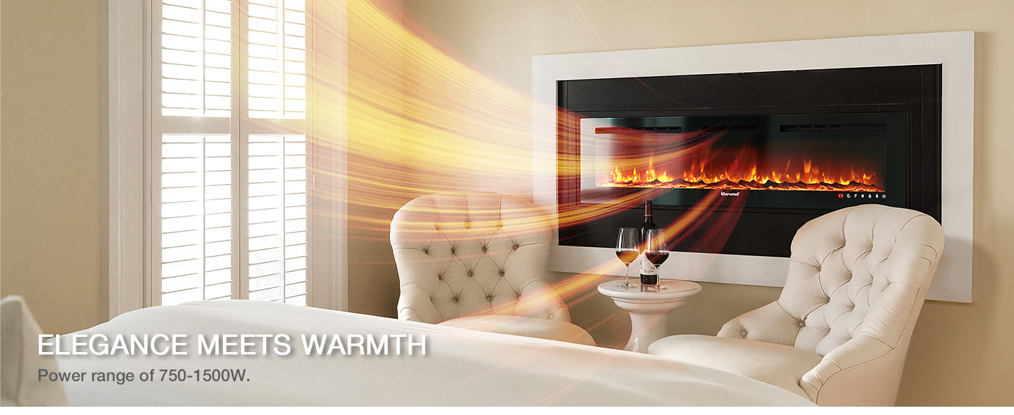 Electric Fireplace 60 Inch
