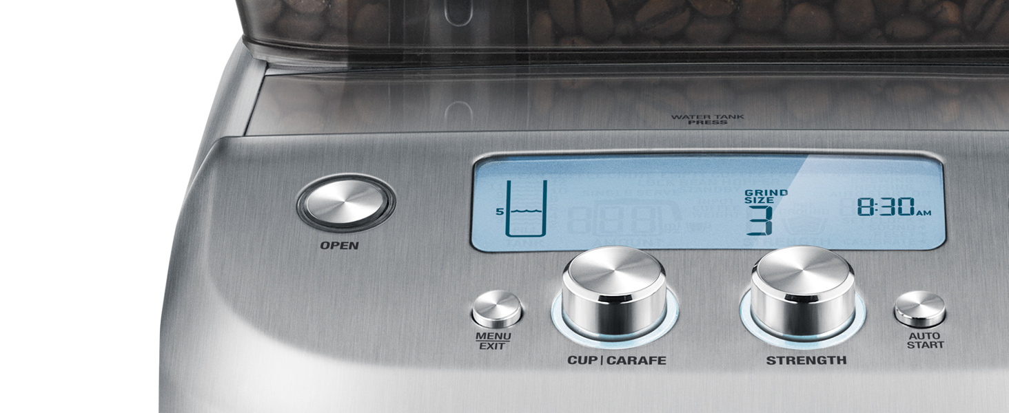 close-up of LCD display