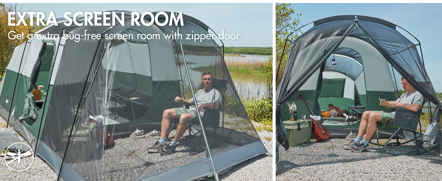tent with porch