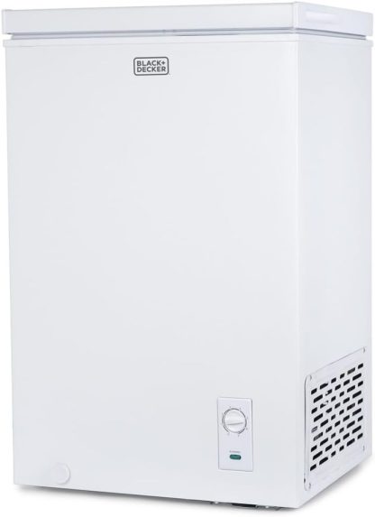 BLACK+DECKER 2.0 Cu. Ft. Compact Chest Freezer, Deep Freezer Holds Up To 70 Lbs. of Frozen Food