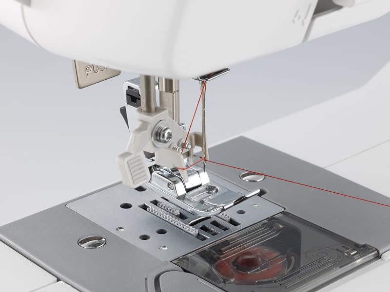 Brother XM3700 Sewing Machine automatic needle threader with plastic guide and push lever