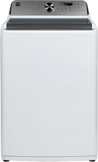 4.5 cu. ft. Top Load Washer with Triple Action Impeller for Tough Dirt & Stains-Reduce Laundry Time with Accela and Express Wash-LED, White