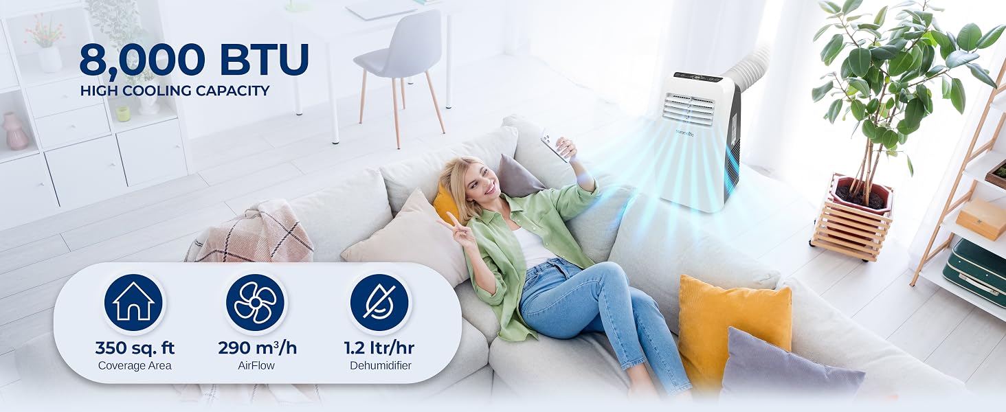 8000 BTU COOLING POWER