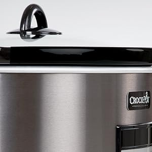 Crock-Pot Black Stainless Collection Programmable Slow Cooker