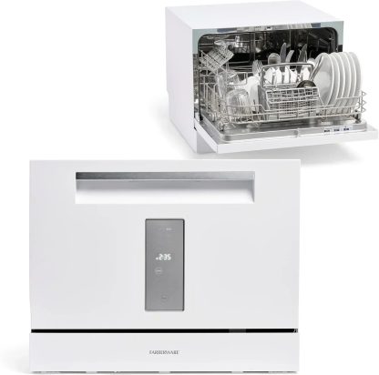 Farberware Compact 6-Station Dishwasher Portable Mini Countertop Dishwasher