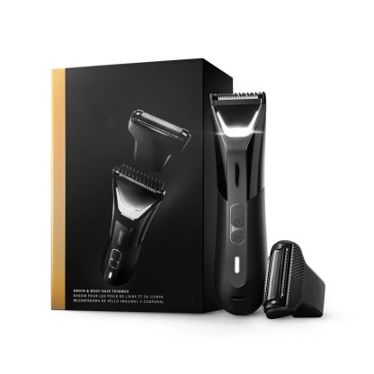 Body Hair Trimmer Foil Blades Waterproof Wet/Dry Groomer USB-C Rechargeable with Travel Pouch
