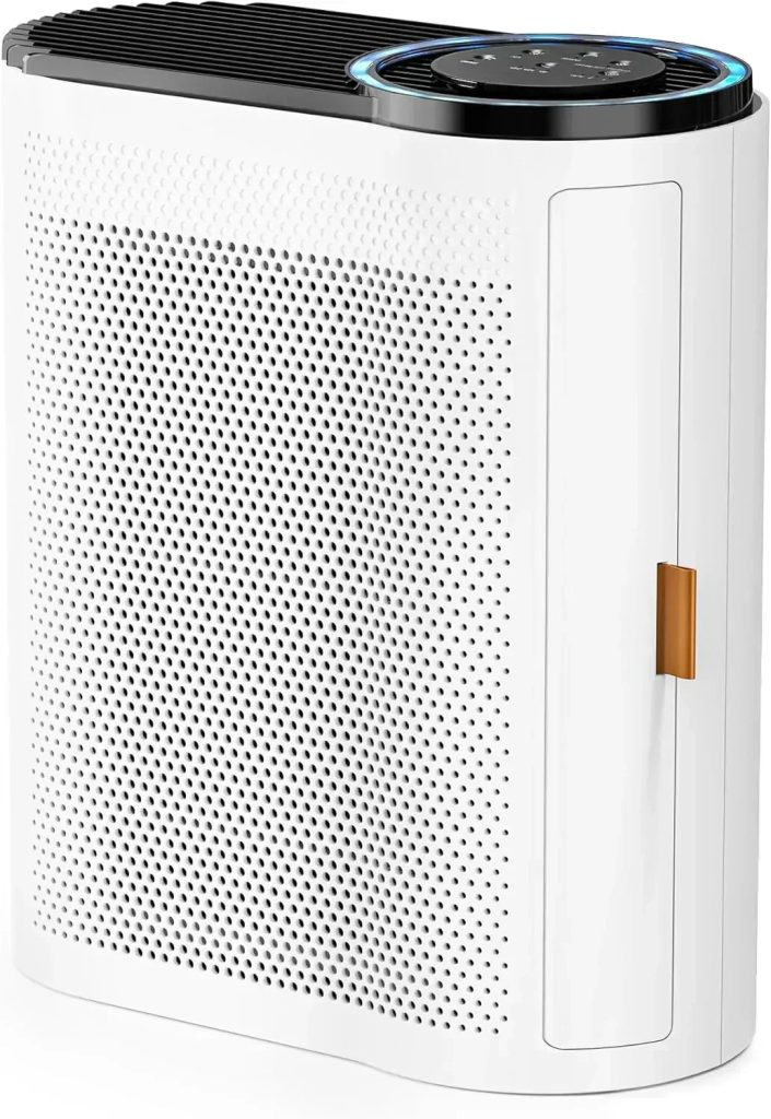 Home air purifier equipped with air quality sensor