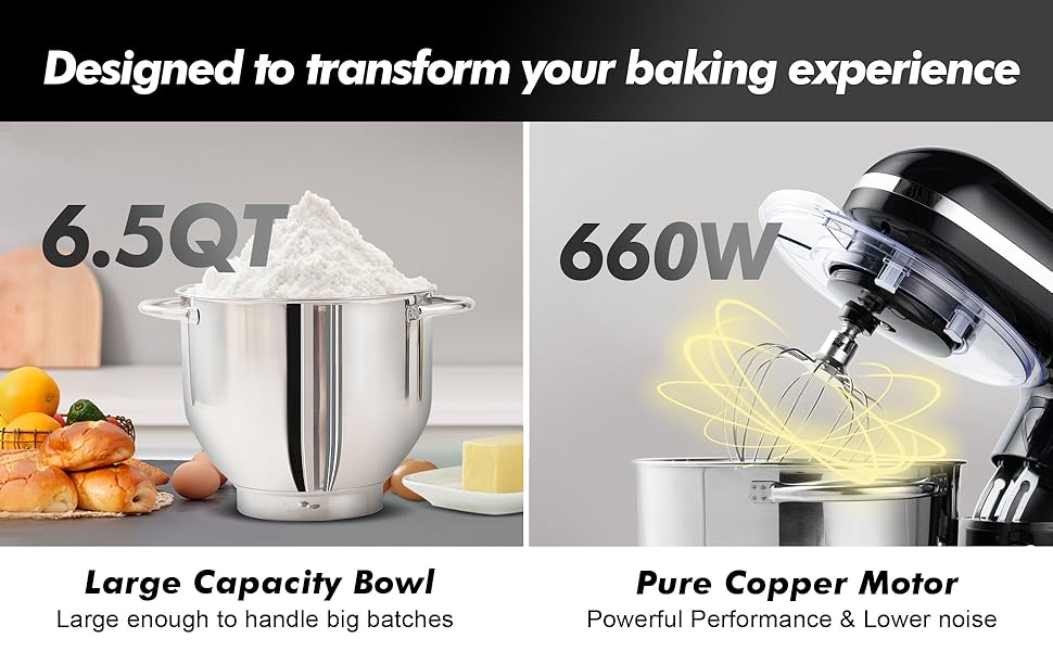 6.5QT stand mixer
