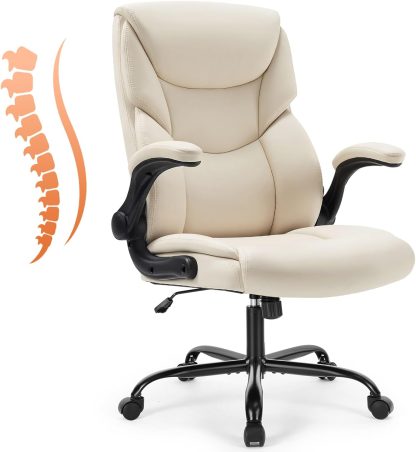 Ergonomic Office Chair Heavy Duty Work Desk Chair Adjustable Swivel Rolling Chair with Wheels