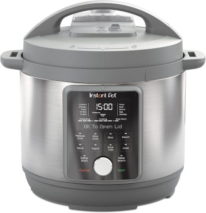 Instant Pot, 8-Quart Quiet 9-in-1 Electric Pressure Cooker Stainless Steel
