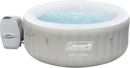 Bestway Palm Springs 4 to 6 Person EnergySense Smart AirJet Plus Inflatable Hot Tub Outdoor Spa with 140 AirJets and Insulated Cover