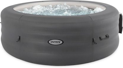 INTEX 28483E SimpleSpa Inflatable Hot Tub 4 Person Bubble Massage Spa: Includes Insulated