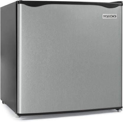 Igloo 3.2 Cu.Ft. Mini Fridge with Freezer - Single Door Compact Refrigerator with Glass Shelves for Homes