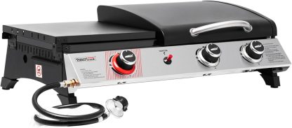 Royal Gourmet PD1305H 3 Burner Propane Gas Grill and Griddle Combo Lid 3-in-1 Grill Griddle Combo