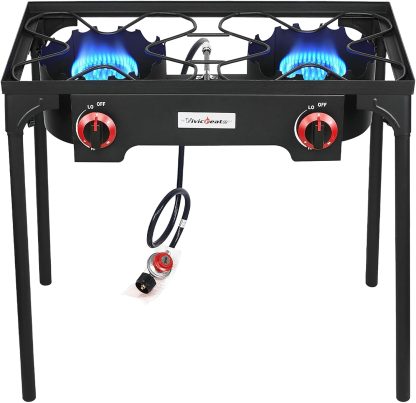 Vivicreate High Pressure Propane Gas Regulator Outdoor Camping BBQ Grill Stove Burner Gas Stoves
