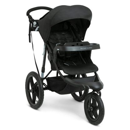 Delta Children Apollo Jogging Stroller Shock Absorbing Frame with Large Canopy Recline