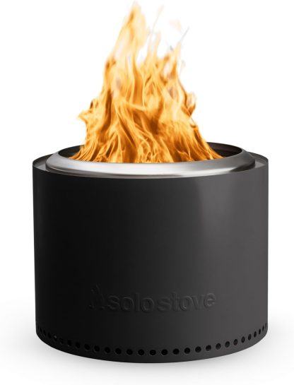 Solo Stove Bonfire 2.0 with Stand, 19.5 Inch Smokeless Fire Pit with Removable Ash Pan - Portable Outdoor Fire Pit - Stainless Steel Wood Burning Fireplace, Ideal for 4-6 People, 21.75 lbs