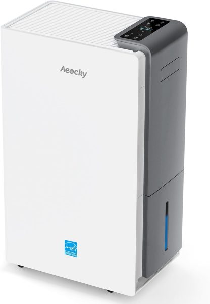 4500 Sq.Ft Most Efficient Energy Star 2025 Dehumidifier Max 80 Pint/D(Standard 52Pint/D) Smart Compressor Dehumidifier with Drain Hose, Intelligent Humidistat,for Basement,Bedroom,Home,Bathroom
