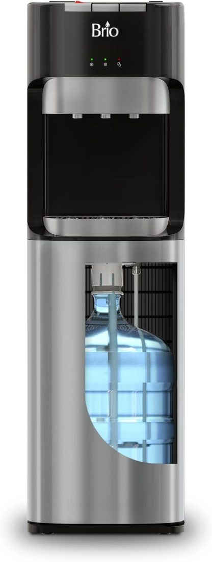 Brio Bottom Loading Water Cooler Dispenser for 5 Gallon Bottles 3 Temperatures with Hot