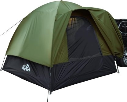 SUV Tent for Camping with Rainfly, Waterproof PU3000mm Double Layer Design, Car Tents for Camping SUV, SUV Tailgate Tent for Outdoor with Storage Bag, for SUV Van, Jeep, Pickup 8'W x 8'L x 7.2'H