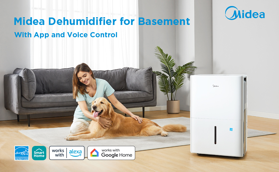 midea dehumidifier for basement with wifi