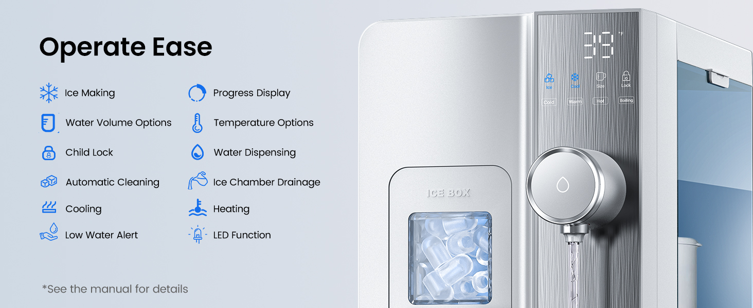 ice maker water filter water dispenser countertop ice machine