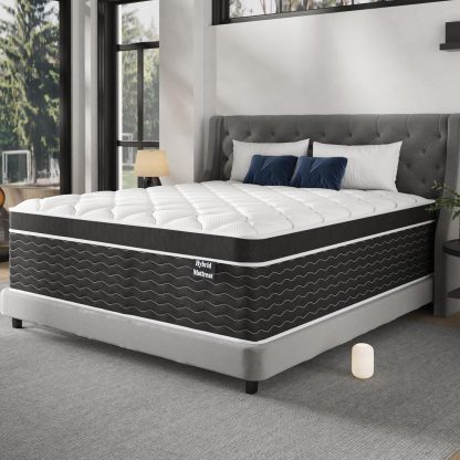 Full Size Mattress 10 Inch Full Size Mattress in a Box Medium Plush Hybrid Mattress