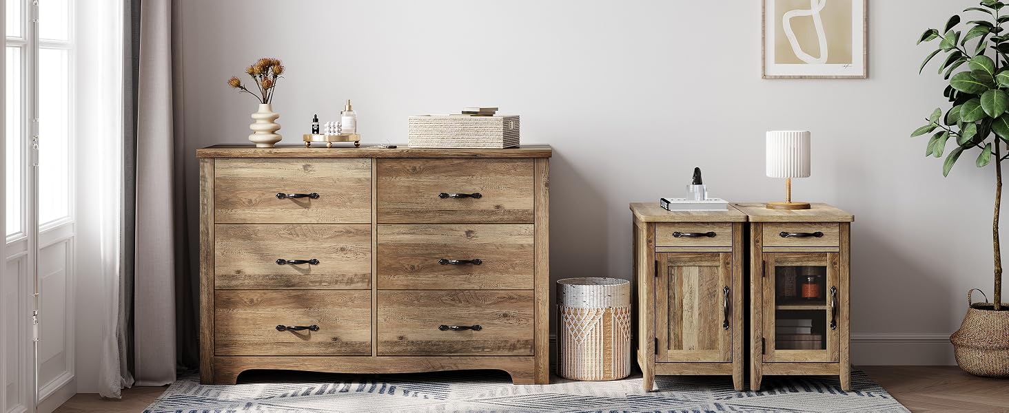 nightstand with charging station